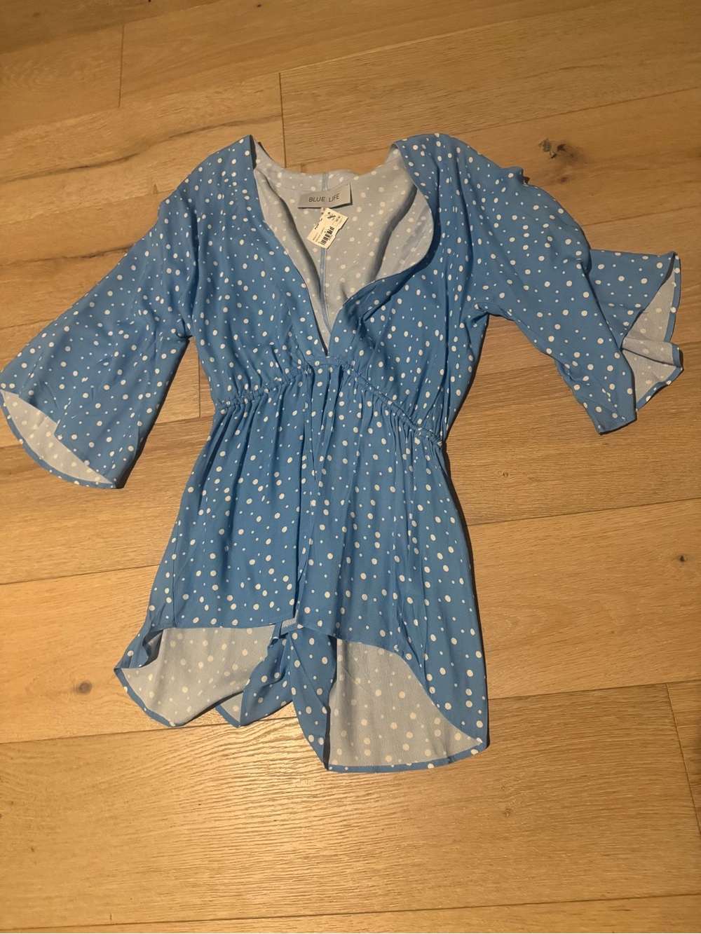 Blue Life Light Blue Polka Dot Jumpsuit